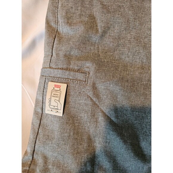 Levis Boys 511 Slim Fit Stretch Gray Performance UV Shorts 14 NWT - Picture 2 of 11